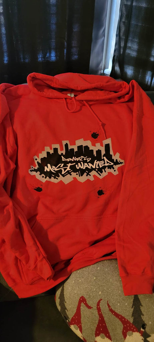 DENVERS MOST WANTED RED HOODIE